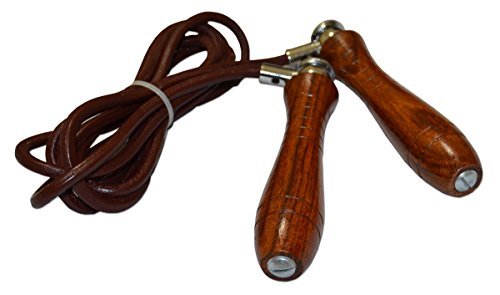 Deluxe Leather Jump Rope - Weighted (8 Ft)