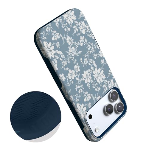 Casely iPhone 17 Pro Case | Afternoon Tea | Blue Floral | Bold Protective Design | Compatible with MagSafe by Casely - Used condition - Image 3