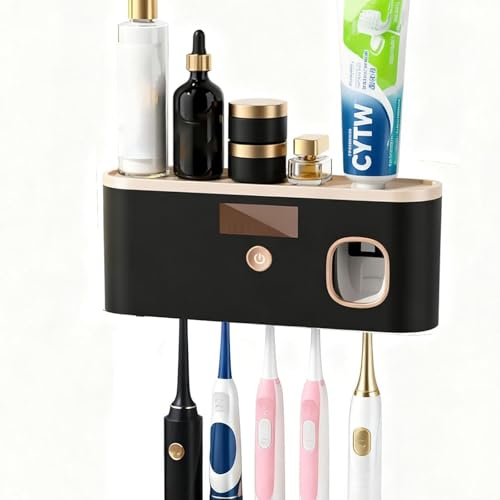 ALLGLAM Toothbrush Sterilizer Holder Wall Mounted, USB
