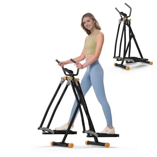 Image of HOTWAVE Space Walker Exercise Machine - Air Walker Elliptical Trainer for Home Use, with Foldable Design for an Aerobic Stepper and Cross Trainer Glider Exercise Machine for Men and Women