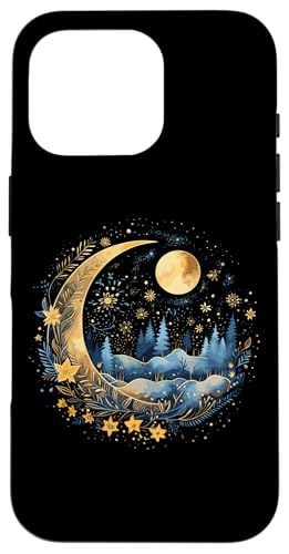 Galaxy Night Sky Moon Lunar Stars Love X}zP[X iPhone 16 Pro p