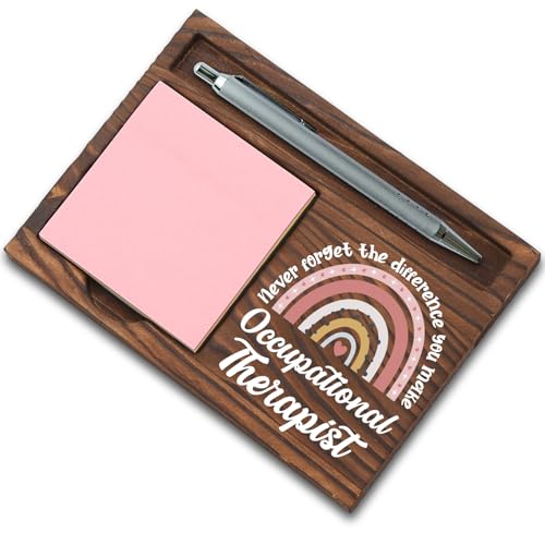 Occupational Therapist Gifts, Thank You Appreciation Gifts for OT Week Graduation Birthday Christmas Office Desk Self-Stick Note Pad Holders SBB33