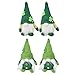 Shipenophy 2 Pezzi Bambola Gnomi Fatti a Mano Carino Senza Volto Cappello Verde San Patrizio Ornamento Peluche Nano per Divano Tavolo da Pranzo Casa, Feste e Altri Luoghi Pubblici(Maschio)