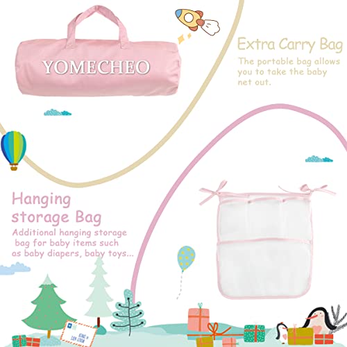 Yomecheo Baby Crib Tent, Crib Cover To Keep Baby From Climbing Out, Baby Safety Net Tent To Stop Baby From Climbing Out Of Crib, Easy Assembly With Strong Rods Structure #TOP5