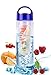 Fruit Infuser Sports Water Bottle 25oz - BPA Free - including ice ball molds