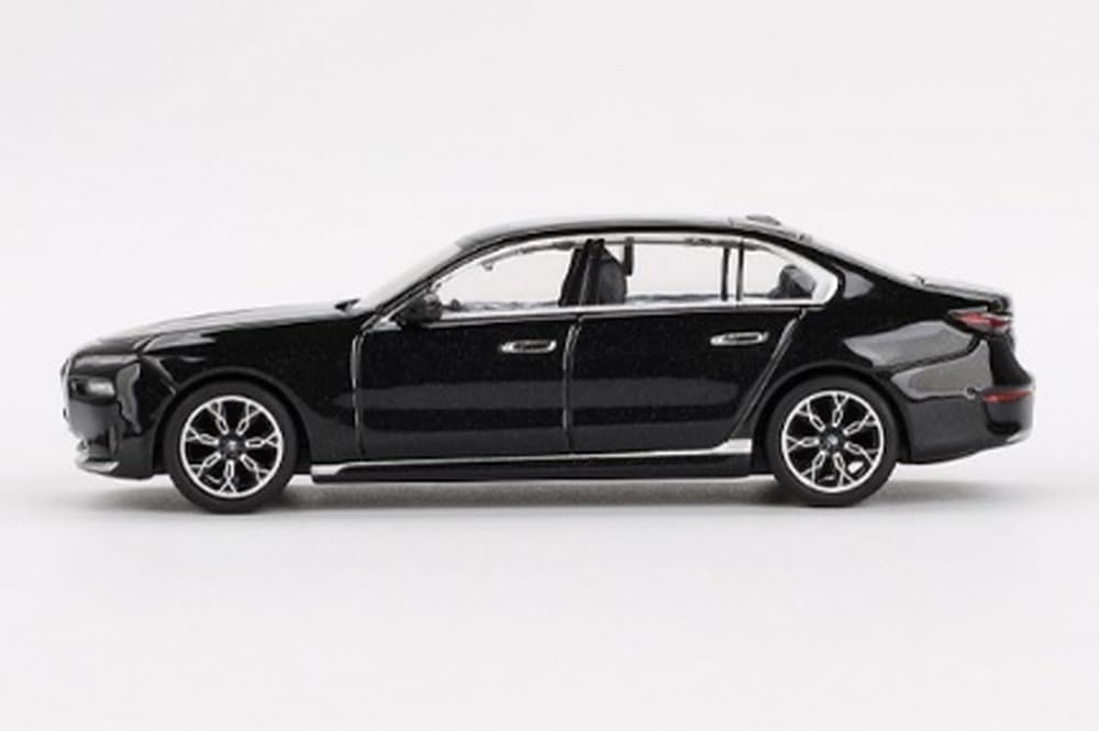 MINI GT i7 xDrive60 Black Sapphire Limited Edition 1/64 Diecast Model Car MGT00802