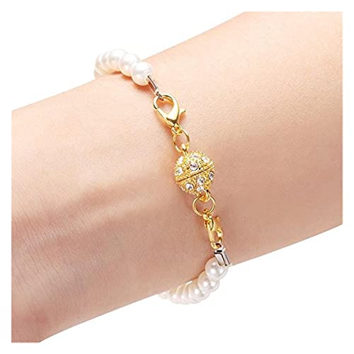 Bellay 3Pcs Crystal Clasp Buckles For Bracelet Diy Necklace Two-Head Clasps For Necklaces Bracelets Connecting 10Mm (Color : Gold-01, Size : 43Mm) #TOP3