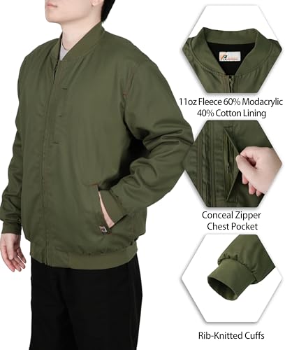 Image of VATRENUS FR Jacket for Men 11oz Fleece Lined Light Winter Coat Warm CAT3