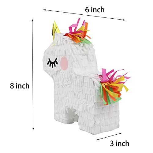 Giftexpress 3-Pack 8”X6” Mini Unicorn Pinatas For Girls Birthday Party Decorations, Cinco De Mayo, Fiestas Decorations Party Favors #TOP3