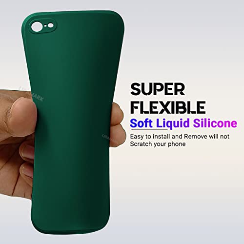 Image of LIRAMARK Silicone Soft Back Cover Case for Apple iPhone 6 / iPhone 6s (Silicone Green)