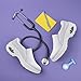 MXIKOCI Women's Nursing Shoes Slip On Lightweight Slip Resistant Comfort Non Slip Waterproof Food Service Work Shoes White US 6.5