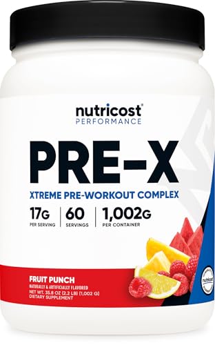 Nutricost Pre-Workout Complex Powder Fruit Punch (60 Serv)