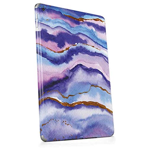 Skinit Decal Tablet Skin Compatible with iPad 9.7in (2017) - Officially Licensed Originally Designed Blue Violet Watercolor Geode Design