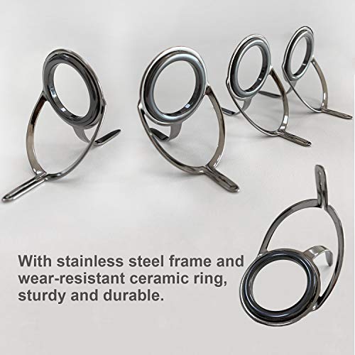 image for THKFISH Fishing Rod Guides Fishing Rod Repair Kit Baitcasting Rod Guid