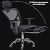 Mesh Office Chair Ergonomic Computer Chair, Home Office Desk Chair, High Back Swivel Task Chair with Lumbar Support, Adjustable Height, Headrest & Armrest (