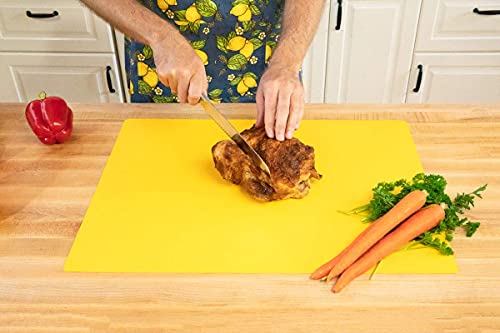 Commercial Grade Cutting Board Mats, Extra Large 24 X 18 Inch, Multi-Color 4 Pack Set #TOP4