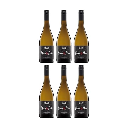 Weingut Manz Spätburgunder Blanc de Noir Weisswein Weiss Trocken VEGAN Deutschland inkl. FeinWert E-Book (6 x 0.75 l)