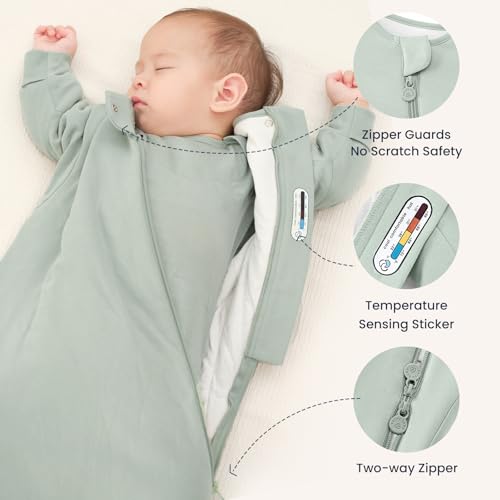 Image of Unisex Sleeping Bag for Babies and Toddlers 3.5 Tog Sleep Sack, Baby Sleep Sack, One piece with sleeves, Gifts for Baby