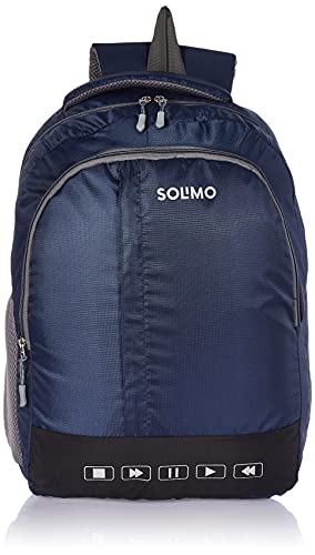 Amazon Brand – Solimo Polyester Backpack for School and Casual Use, 29L, Blue