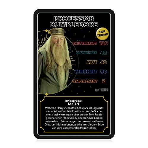 Winning Moves Top Trumps Collectables Harry Potter Heroes of Hogwarts Allemand 2 Joueur - vue 5