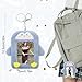 Mabor Cute Korea Photocard Holder with Keychain Plush Cartoon 3 inch Idol Album Student Card Bag ID Card Case Mini Photo Holder Protective Sleeves Stationery