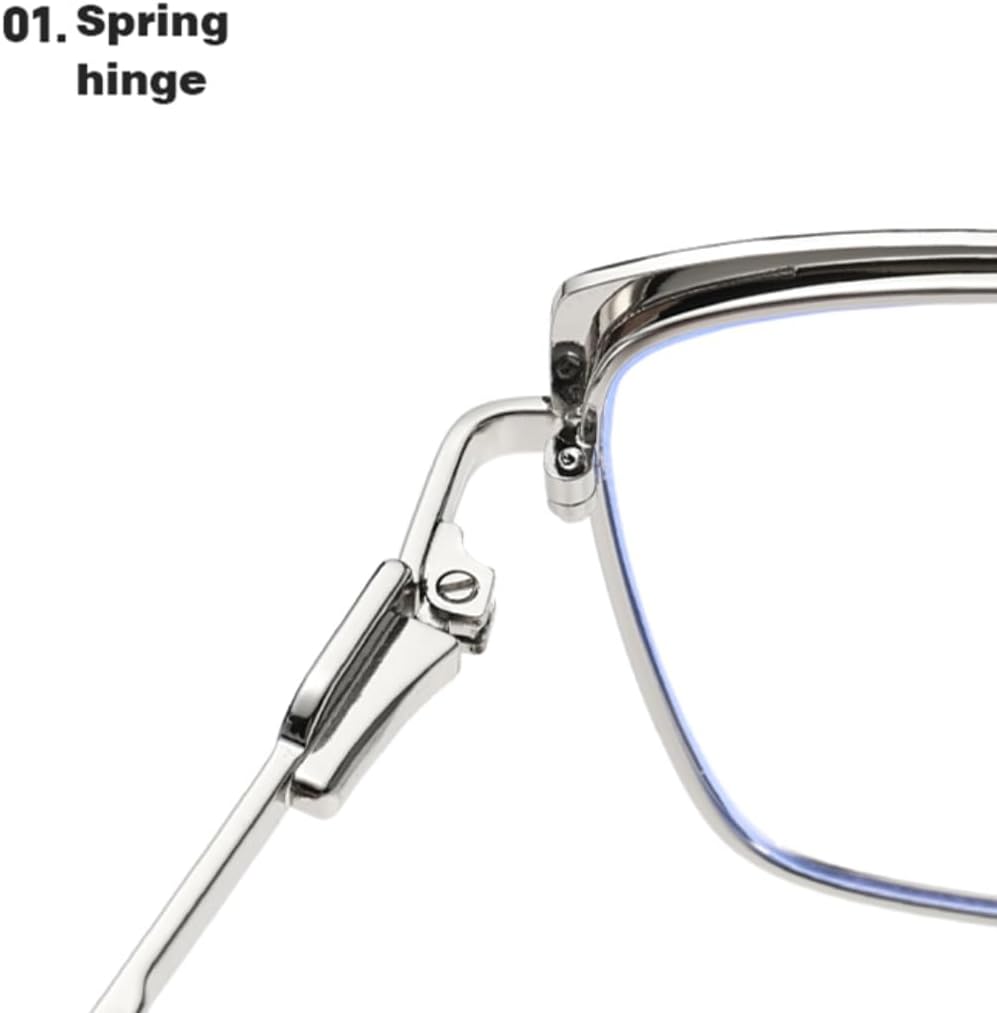 Leisure Colored Cat Eye Street Glasses with Spring Hinge Legs Business