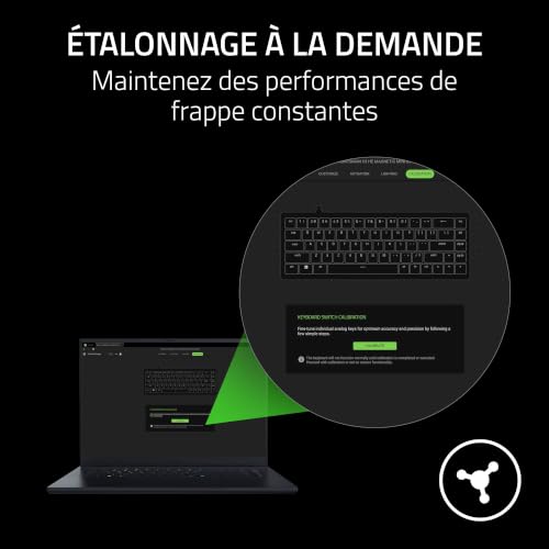 Razer Huntsman V3 HE Magnetic Mini 65% 8KHz - Clavier Gaming e-Sport magnétique avec Effet Hall - Snap Tap - HyperPolling 8 000 Hz - Priorité Double Frappe - PC | Clavier QWERTY US