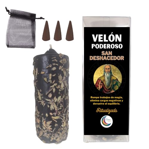 Bougie Herboricole Saint Défaiteur - Nettoyage spirituel contre les sorts et le mauvais œil