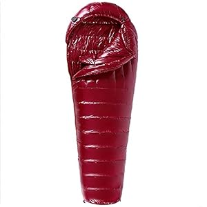 Jianghuayunchuanri Bequemer Schlafsack Outdoor Camping Erwachsene helle und warme Schlafsack-Campinggeräte Indoor- und Outdoor-Aktivitäten (Farbe : Rot, Size : 210x80x50cm)