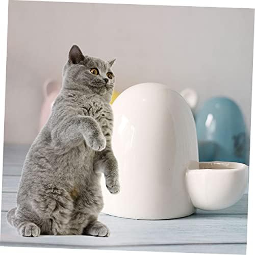 Automatic Cat Water Dispenser & Feeder – Cute Cat Ear Design for Pets – Ideal for Cats, Rabbits, and Hamsters – Convenient and Hygienic Pet Bowl