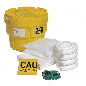 Oil-Only Overpack Salvage Drum Spill Kit, 20 Gallon, 43 Pieces