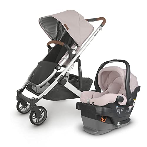 Cruz V2 Stroller - Alice (Dusty Pink/Silver/Saddle Leather) + Mesa V2 Infant Car Seat - Alice (Dusty Pink) #TOP8