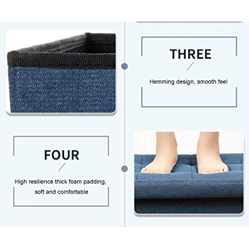 Repose-pieds avec boîte de rangement 33L pour petits espaces
