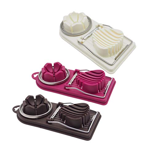 2 Em 1 Egg Slicer Chopper Chopper Cortador Sanduíche Salada - Roxa