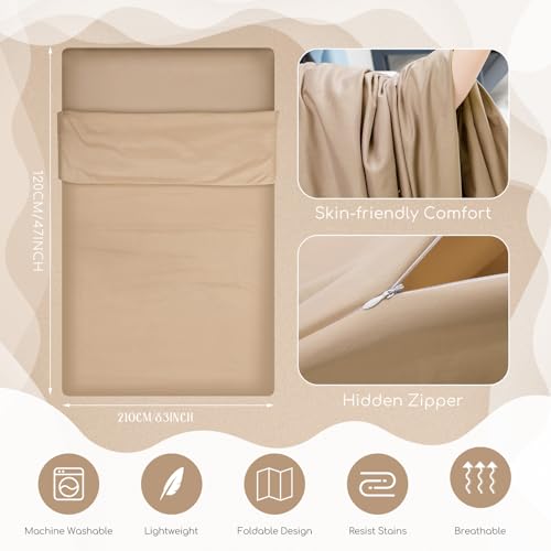 Image of Irenare Self Tan Sleep Sack Reusable Body Self Tanners Lightweight Breathable Tanning Sleeping Sac for Bed Travel Sleeping Bag