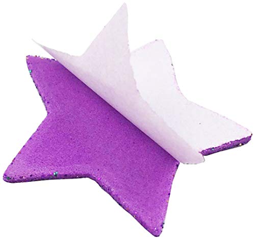 Hyamass 6 Packs (Approx 300Pcs) Multicolor Self Adhesive Glitter Star Foam Stickers (Star) #TOP3