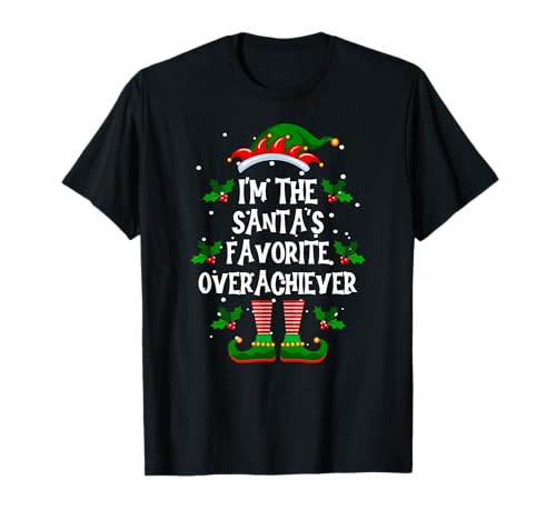 Soy el Pajama Elfo de los Elf de Navidad Favorito de Santa. Camiseta
