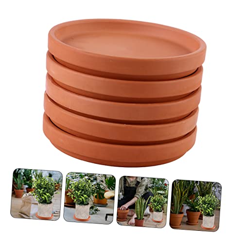 Cabilock 5Pcs Terracotta Planter Tray Square Planters Window Frame Decor Mini Accessories Succulent Cacti Moss Pots Planter Trays And Saucers Square Planter Tray Pottery Flowerpot Tray Tool #TOP5