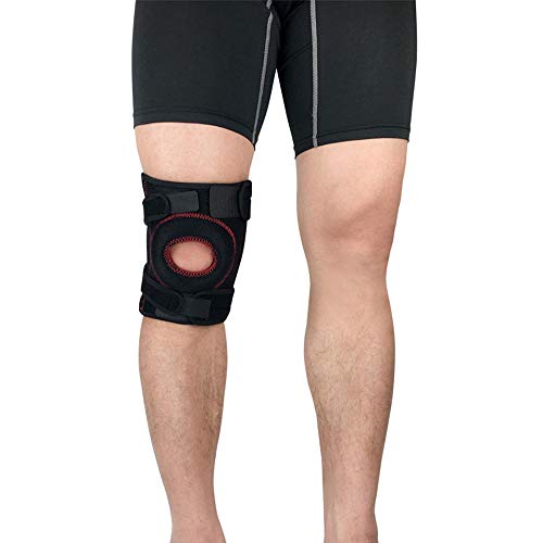 Gifftiy Knee Pads1Pc Adjustable Sports Training Elastic Knee Support Brace Kneepad Adjustable Patella Knee Pads Hole Kneepad Safety Guard Strap