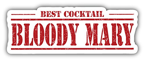 Preisvergleich Produktbild postwalldecor Bloody Mary Best Cocktail Grunge Stamp Hochwertigen Auto-Autoaufkleber 15 x 5 cm