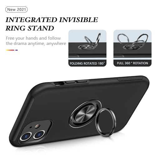 Coque iPhone 11 antichoc avec anneau rotatif pour vidéo mains libres - 7