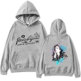 Sudadera con Capucha con Estampado De Rapero Dua-Lipa Sudadera con Capucha De Manga Larga Sudadera Unisex LIPA Sudadera con Capucha Divertida De Dibujos-Black||XS