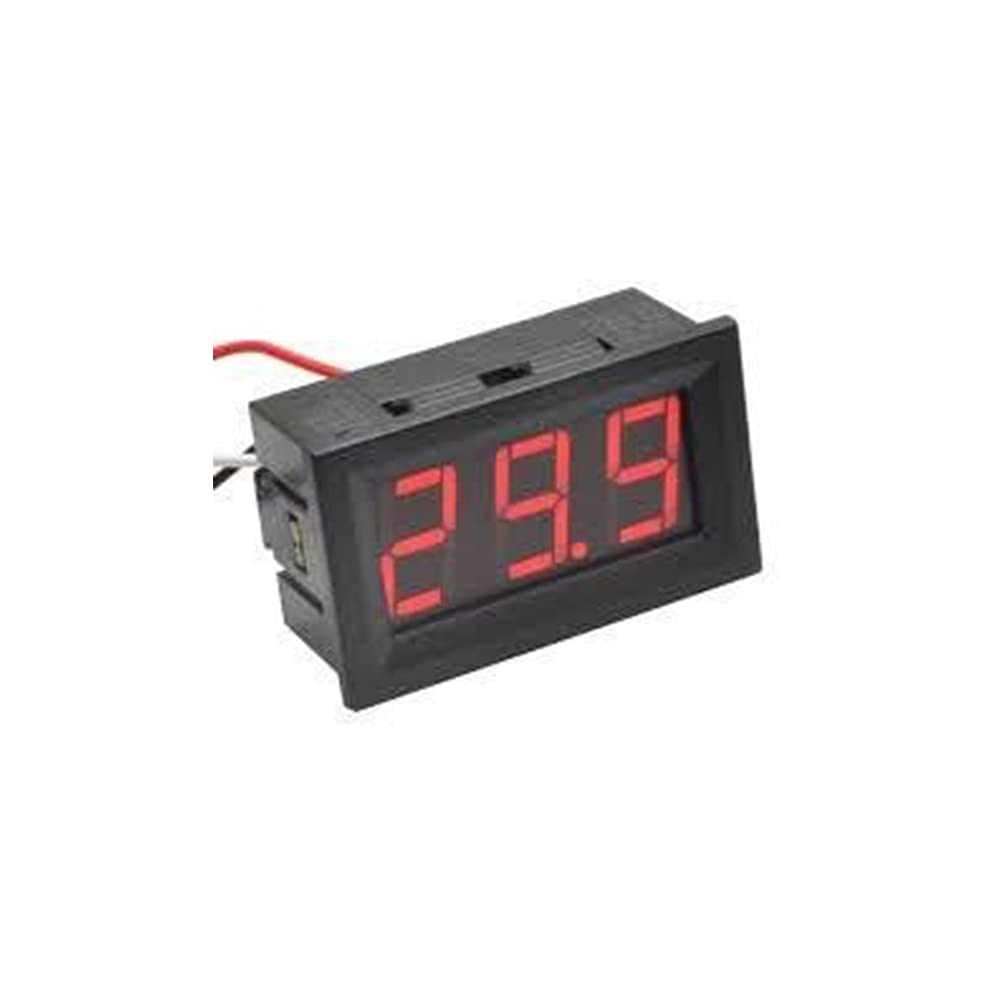 Robocraze DC Digital Voltmeter Panel 0-100V (99.9V) DC .56 Inch Red LED Display (B077N9QQM1) Amazon Price History, Amazon Price Tracker