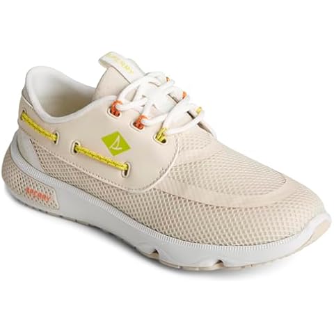 Sperry Women's 7 Seas Boating Shoe, Off-white Cover