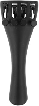 Aluminum Alloy Violin Tail Piece with 4 Fine Tuners 1/4" Black 45661.0