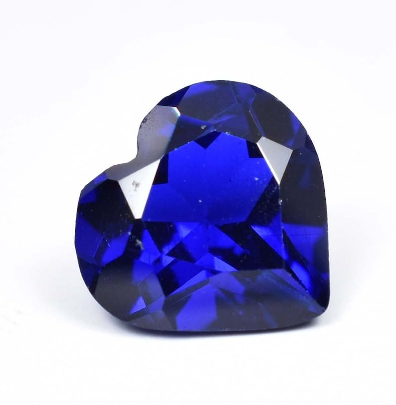 Tanzanite naturelle 10x10mm en cœur pour création de bijoux DIY - 5