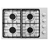 COSMO COS-DIC304 30 in. Gas Cooktop in Stainless Steel with 4 Italian Made Burners