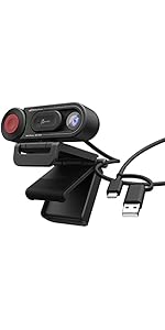 Amazon.co.jp: j5create USB-C USB-A 両対応 オールインワンWebカメラ