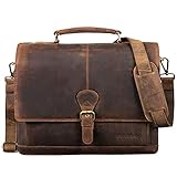 schulterklappen wehrmacht Abmessungen: 36,5 x 32,5 x 5,5 cm | Modell: Francis | Gewicht: 2000 Gramm | Material: echtes Rinds Leder | Für Herren und Damen | Hersteller: STILORD | ungepolstertes Hauptfach geeignet für 13,3 Zoll Laptops