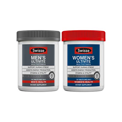 Swisse Ultivite Daily Multivitamin For Men & Women Bundle Combo Pack | Supports Healthy Energy, Stress Relief, Mental Clarity & Performance, Immunity, And Heart Health #TOP16